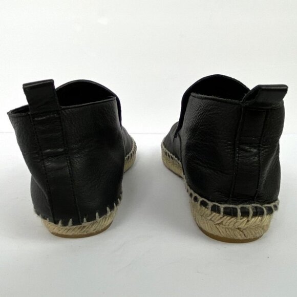 Vince Ronan Soft Leather Espadrille Flats Black Size 6 Women Shoes Spain Booties - Picture 5 of 13